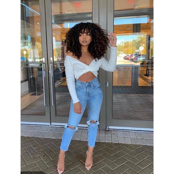 Fashion Nova Twisted Sista Ribbed Top | Cream - Picture 6 of 8